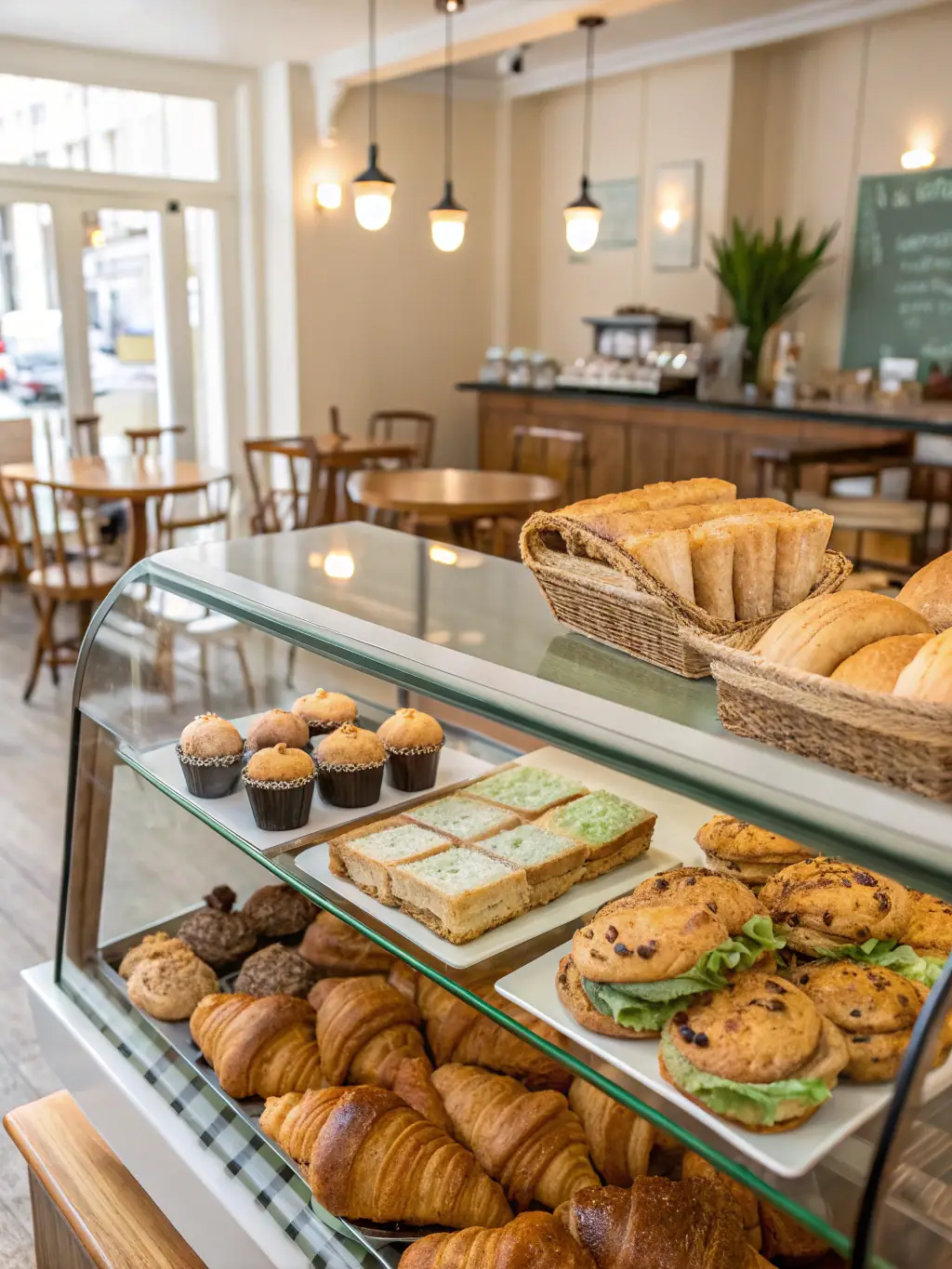 A display of hot meals and sandwiches served at Humphrey's Market’s deli counter, showcasing the delicious and convenient options available for a quick lunch or family dinner.